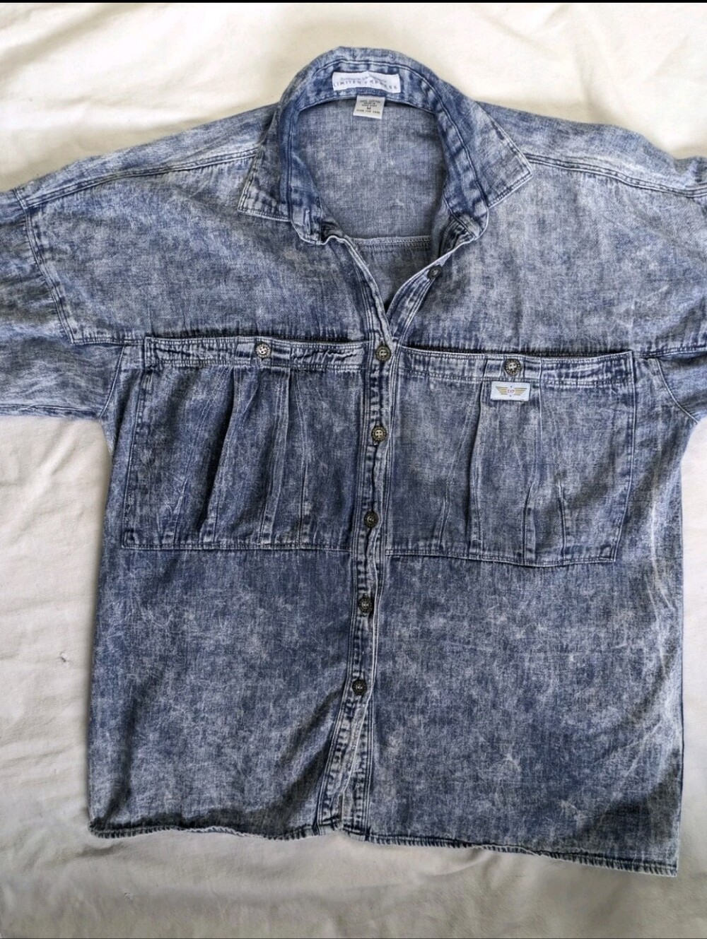 Vintage Express Women's Big Pocket Blouse Medium - Picture 3 of 10